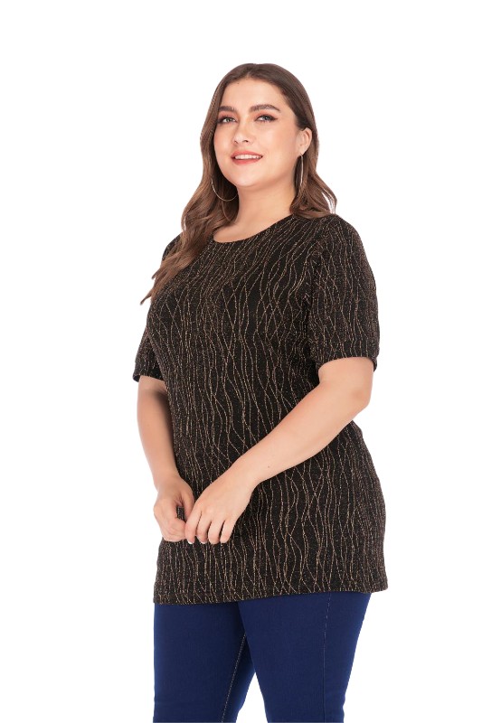 sequin tops for plus size women