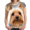 Women Short Sleeve 3D Printed T Shirt Yorkshire Terrier
