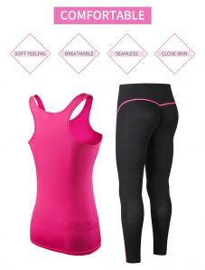 Women's pink activewear sets