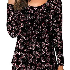 Loose Women Top with Flower Print