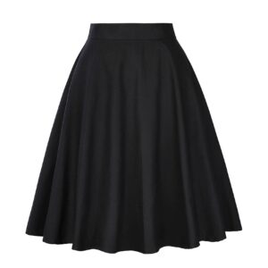 Vintage Style Pleated Midi Skirt