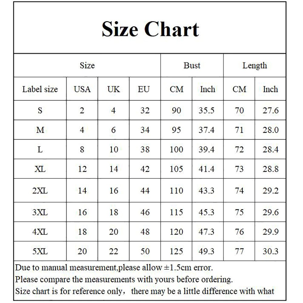 Blouse Size Chart For Women