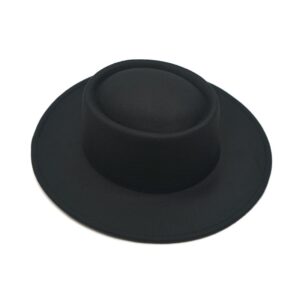 black round cap hat