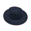 navy blue round cap hat