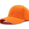 orange cotton baseball cap