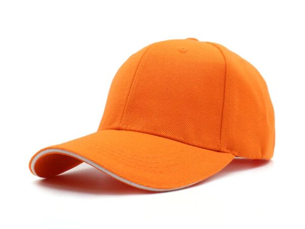 orange cotton baseball cap