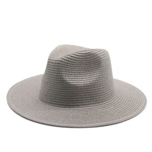 Unisex Solid Straw Sun Hat