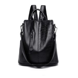 Women’s High Capacity Anti-Theft Genuine Leather Backpack