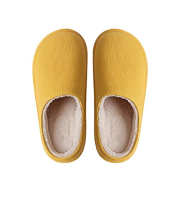yellow cotton slippers
