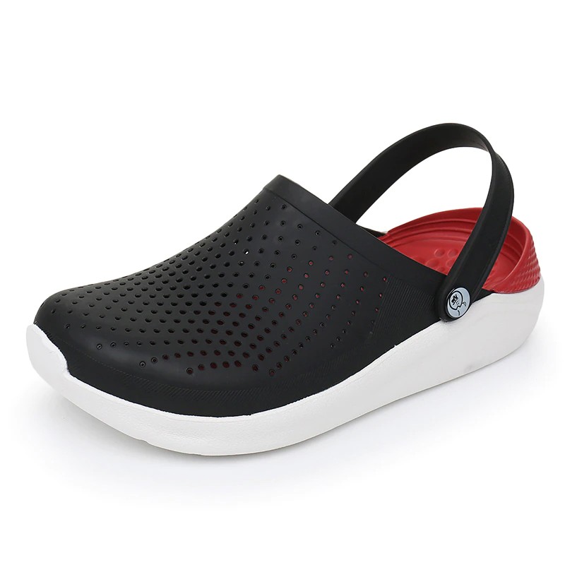 Unisex Anti-Slip Rubber Clogs with Ankle Strap - Visible Variety