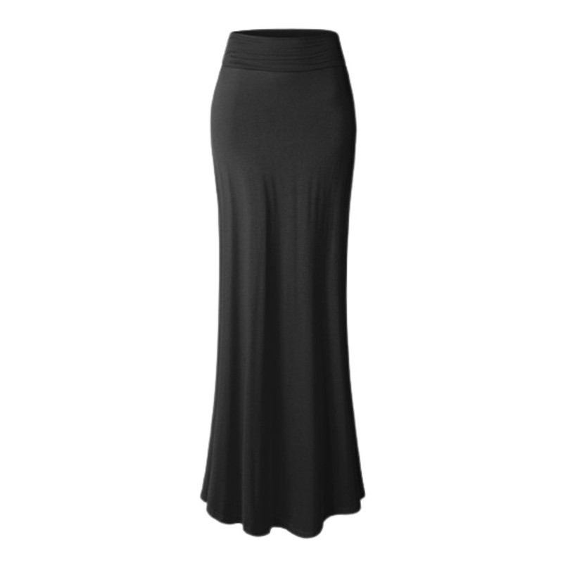 Slim Fit Floor Length Maxi Skirt - Visible Variety