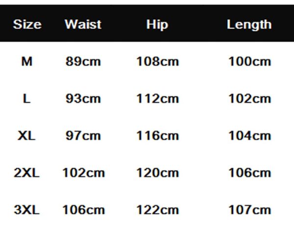 csg cargo joggers size chart