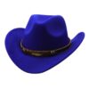 blue western hat