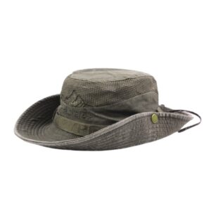 green fishing hat