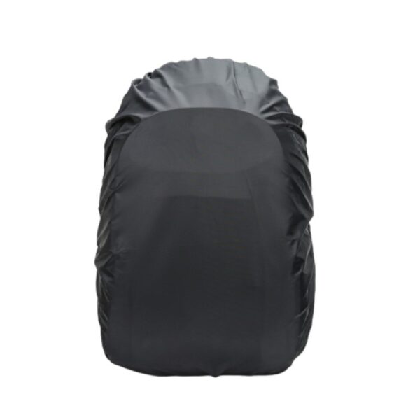black backpack cover