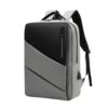grey anti theft backpack