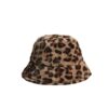 leopard fleece bucket hat