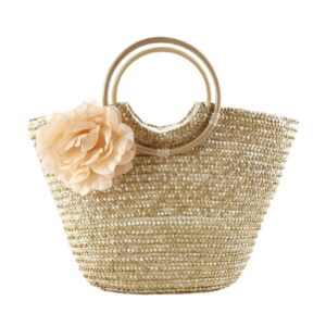 Quality Woven Straw Handbag Beach Bag