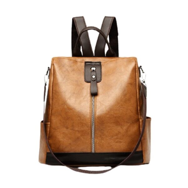 brown vintage backpack