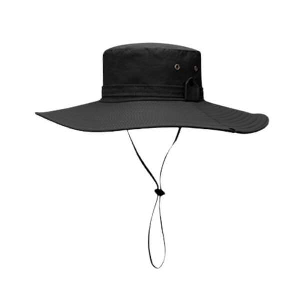 black hiking hat