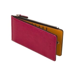 Womens Leather Long Card Holder Wallet