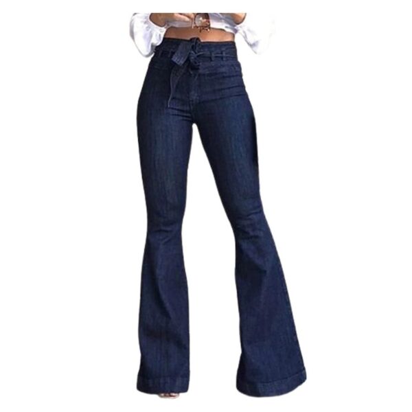 dark blue wide leg jeans