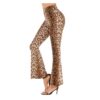 leopard wide leg pants