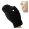black wool gloves