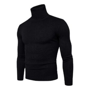 Men’s Slim Fit Knitted Warm Turtleneck Sweater