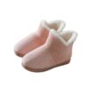 faux fur slippers pink