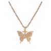 butterfly pendant gold