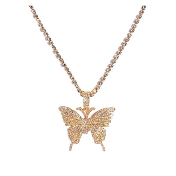 butterfly pendant gold