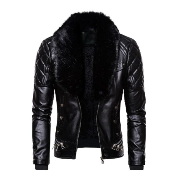 leather jacket black
