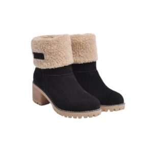 Women’s Mid Calf Suede Winter Boots with Fur