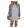 blouse with leopard grey