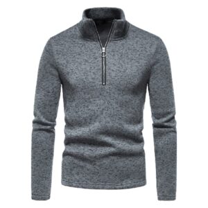 Sweater Pullover for Men with Zipper