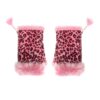 gloves for women pink leopard