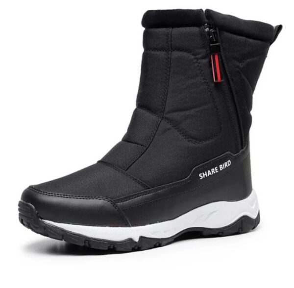 snow boots for men black