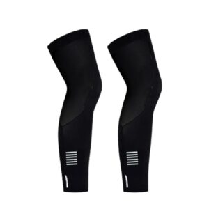 Unisex Cycling Leg Warmers with Calf Compression and Thermal Fleece Lining