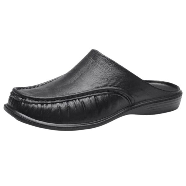half slippers for men black