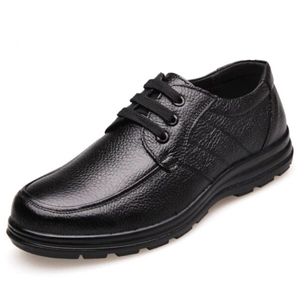 leather shoes for men black