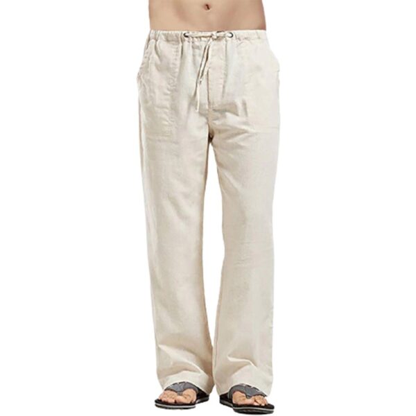 cotton pants for men beige