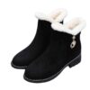 women snow boots black