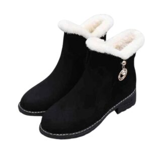 Waterproof Women Snow Boots with Thick Heel and Fur