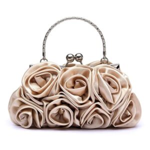 Silk Rose Clutch Bag Handbag