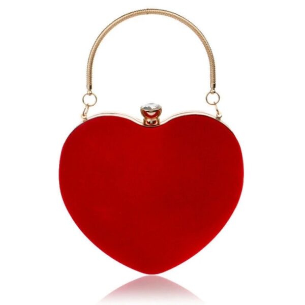 heart shaped bag red