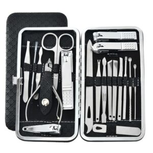 19 pcs Stainless Steel Nail Clippers Set