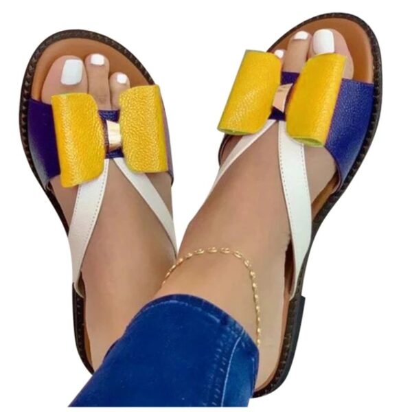 slip on sandals yellow