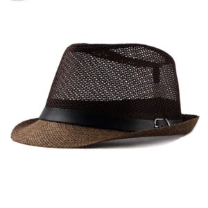Unisex Hollow Out Straw Jazz Hat