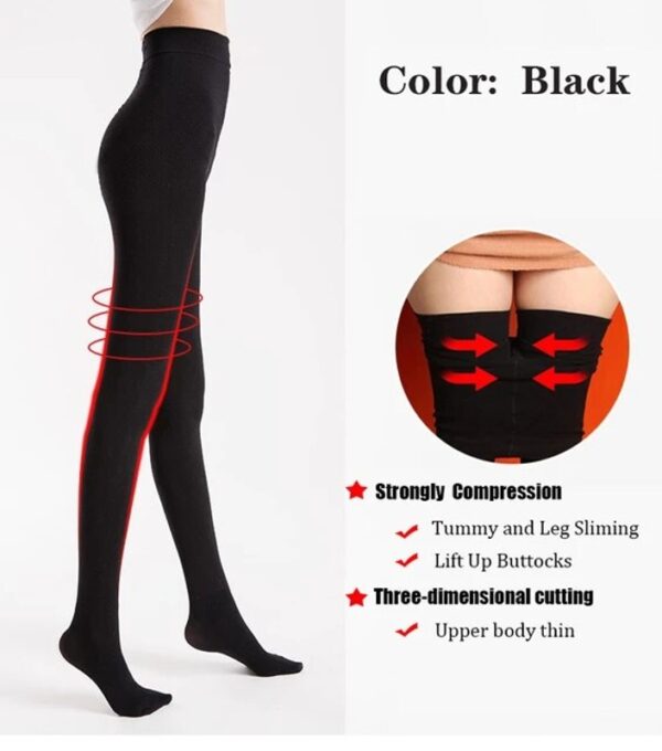 compression tights black